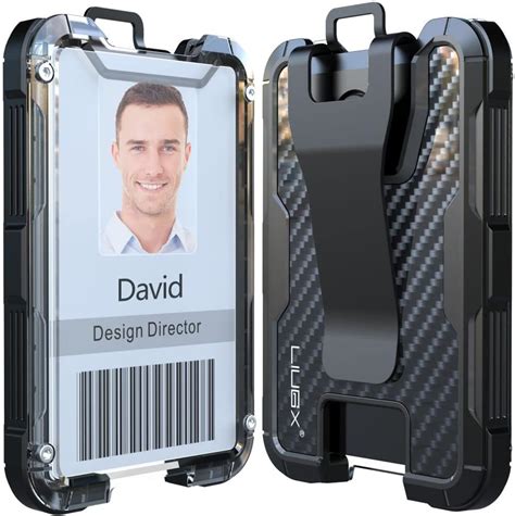 piv smart card holder|rugged id badge holder.